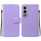 For OnePlus Nord CE4 Ultra-thin Voltage Magnetic Buckle Leather Phone Case(Purple) - 1