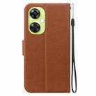 For OnePlus Nord CE 3 Lite / Nord N30 Ultra-thin Voltage Magnetic Buckle Leather Phone Case(Brown) - 3