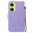 For OnePlus Nord CE 3 Lite / Nord N30 Ultra-thin Voltage Magnetic Buckle Leather Phone Case(Purple) - 3