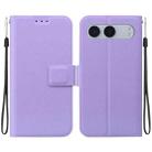 For OnePlus Nord 4 Ultra-thin Voltage Magnetic Buckle Leather Phone Case(Purple) - 1