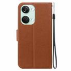 For OnePlus Nord 3 / Ace 2V Ultra-thin Voltage Magnetic Buckle Leather Phone Case(Brown) - 3