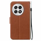 For OnePlus 13 Ultra-thin Voltage Magnetic Buckle Leather Phone Case(Brown) - 3