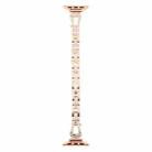 For Apple Watch 46mm / 49mm / 45mm / 44mm Quick Release U-Shaped Diamond Alloy Slim Watch Band(Rose Gold) - 3