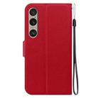 For Sony Xperia 1 VI Ultra-thin Voltage Magnetic Buckle Leather Phone Case(Red) - 3