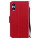 For Sony Xperia 5 V Ultra-thin Voltage Magnetic Buckle Leather Phone Case(Red) - 3