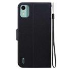 For Nokia C12 Ultra-thin Voltage Magnetic Buckle Leather Phone Case(Black) - 3