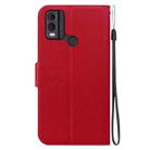 For Nokia C22 Ultra-thin Voltage Magnetic Buckle Leather Phone Case(Red) - 3
