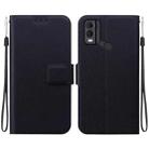 For Nokia C22 Ultra-thin Voltage Magnetic Buckle Leather Phone Case(Black) - 1