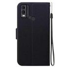 For Nokia C22 Ultra-thin Voltage Magnetic Buckle Leather Phone Case(Black) - 3