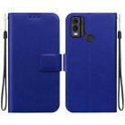 For Nokia C22 Ultra-thin Voltage Magnetic Buckle Leather Phone Case(Blue) - 1