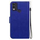 For Nokia C22 Ultra-thin Voltage Magnetic Buckle Leather Phone Case(Blue) - 3