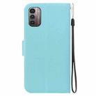 For Nokia G21 / Nokia G11 Ultra-thin Voltage Magnetic Buckle Leather Phone Case(Green) - 3