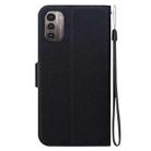 For Nokia G21 / Nokia G11 Ultra-thin Voltage Magnetic Buckle Leather Phone Case(Black) - 3