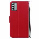 For Nokia G22 Ultra-thin Voltage Magnetic Buckle Leather Phone Case(Red) - 3