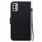 For Nokia G22 Ultra-thin Voltage Magnetic Buckle Leather Phone Case(Black) - 3