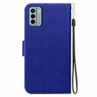 For Nokia G22 Ultra-thin Voltage Magnetic Buckle Leather Phone Case(Blue) - 3