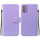 For Nokia G42 Ultra-thin Voltage Magnetic Buckle Leather Phone Case(Purple) - 1
