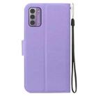 For Nokia G42 Ultra-thin Voltage Magnetic Buckle Leather Phone Case(Purple) - 3