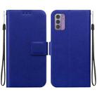 For Nokia G42 Ultra-thin Voltage Magnetic Buckle Leather Phone Case(Blue) - 1