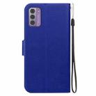 For Nokia G42 Ultra-thin Voltage Magnetic Buckle Leather Phone Case(Blue) - 3