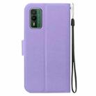 For Nokia XR21 Ultra-thin Voltage Magnetic Buckle Leather Phone Case(Purple) - 3