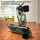 For iPhone 16 Shield Frame Holder MagSafe Phone Case(Olive Green) - 3