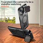 For iPhone 13 Pro Max Shield Frame Holder MagSafe Phone Case(Black) - 3
