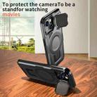 For iPhone 12 Pro Max Shield Frame Holder MagSafe Phone Case(Black) - 3