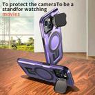 For iPhone 11 Shield Frame Holder MagSafe Phone Case(Purple) - 3