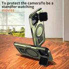 For iPhone 16e Shield Frame Holder MagSafe Phone Case(Olive Green) - 2