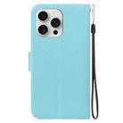 For iPhone 16 Pro Max Ultra-thin Voltage Magnetic Buckle Leather Phone Case(Green) - 3