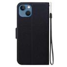 For iPhone 14 Ultra-thin Voltage Magnetic Buckle Leather Phone Case(Black) - 3