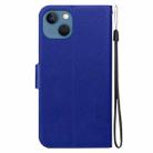 For iPhone 13 Ultra-thin Voltage Magnetic Buckle Leather Phone Case(Blue) - 3