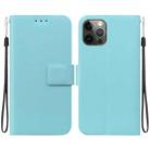 For iPhone 12 Pro Max Ultra-thin Voltage Magnetic Buckle Leather Phone Case(Green) - 1