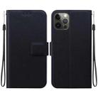 For iPhone 12 Pro Max Ultra-thin Voltage Magnetic Buckle Leather Phone Case(Black) - 1