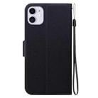 For iPhone 11 Ultra-thin Voltage Magnetic Buckle Leather Phone Case(Black) - 3