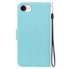 For iPhone SE 2024 Ultra-thin Voltage Magnetic Buckle Leather Phone Case(Green) - 3