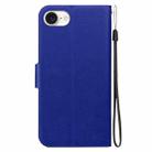 For iPhone SE 2024 Ultra-thin Voltage Magnetic Buckle Leather Phone Case(Blue) - 3