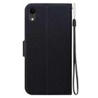 For iPhone XR Ultra-thin Voltage Magnetic Buckle Leather Phone Case(Black) - 3