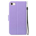 For iPhone 7 / 8 / SE 2022 Ultra-thin Voltage Magnetic Buckle Leather Phone Case(Purple) - 3