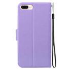 For iPhone 7 Plus / 8 Plus Ultra-thin Voltage Magnetic Buckle Leather Phone Case(Purple) - 3