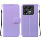 For Infinix GT 20 Pro Ultra-thin Voltage Magnetic Buckle Leather Phone Case(Purple) - 1