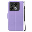 For Infinix GT 20 Pro Ultra-thin Voltage Magnetic Buckle Leather Phone Case(Purple) - 3