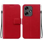 For Infinix Hot 30 4G Ultra-thin Voltage Magnetic Buckle Leather Phone Case(Red) - 1