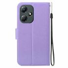 For Infinix Hot 30 Play Ultra-thin Voltage Magnetic Buckle Leather Phone Case(Purple) - 3