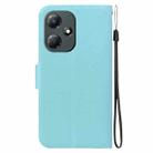 For Infinix Hot 30 Play Ultra-thin Voltage Magnetic Buckle Leather Phone Case(Green) - 3