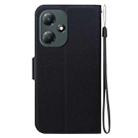 For Infinix Hot 30 Play Ultra-thin Voltage Magnetic Buckle Leather Phone Case(Black) - 3