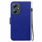 For Infinix Hot 30 Play Ultra-thin Voltage Magnetic Buckle Leather Phone Case(Blue) - 3