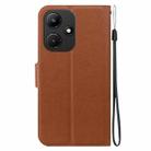 For Infinix Hot 30i Ultra-thin Voltage Magnetic Buckle Leather Phone Case(Brown) - 3