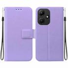 For Infinix Hot 30i Ultra-thin Voltage Magnetic Buckle Leather Phone Case(Purple) - 1